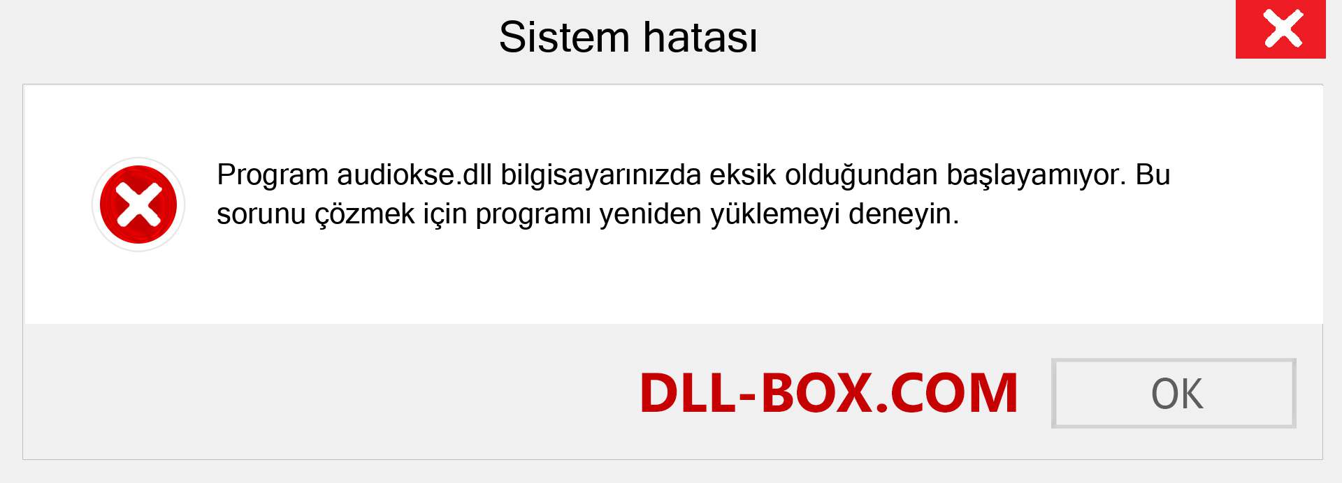 audiokse.dll dosyası eksik mi? Windows 7, 8, 10 için İndirin - Windows'ta audiokse dll Eksik Hatasını Düzeltin, fotoğraflar, resimler